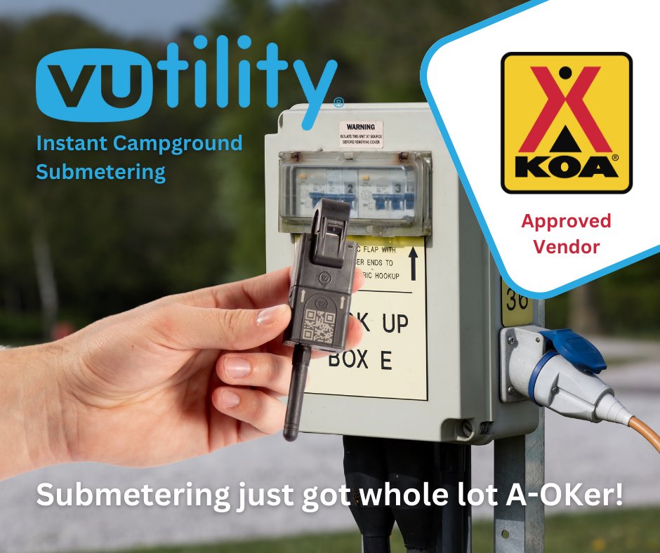 koa approved vendor instant scalable campground energy monitoring submetering solutions